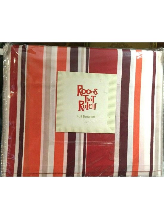 Dillards Other - Rooms That Rule!! Bedskirt/Dust Ruffle ONLY FULL Multi-Color Stripe 54x75" New